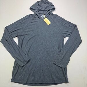 Nomads Hemp Wear Defender Hoodie Moto Pleated Bamboo Grey Mens XL NEW